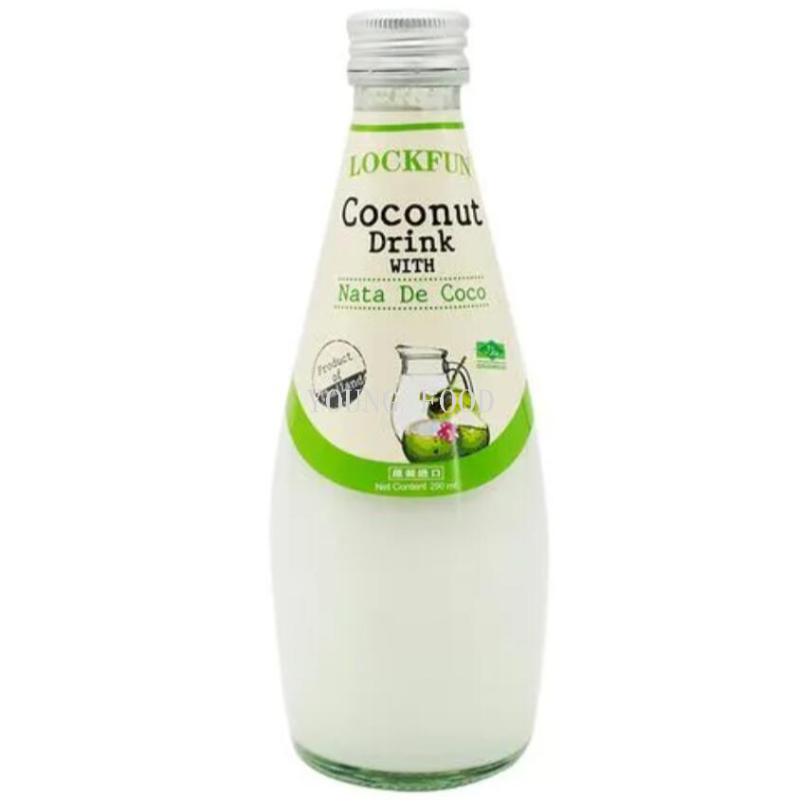 包邮！泰国乐可芬椰子汁饮料含椰果290ml 赛格提芭进口果汁零食