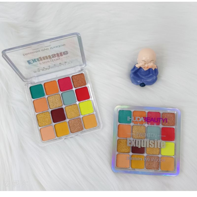 Brand cross-border new 16 color eyeshadow two sets of color lasting details Picture