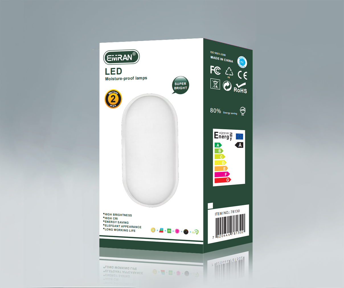 LED moisture-proof lamp