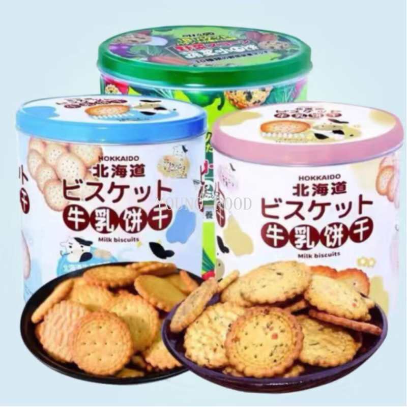 包邮！牛乳饼干原味椰子蔬菜小圆饼240g洋什铺HAWCIK休闲零食手办详情2