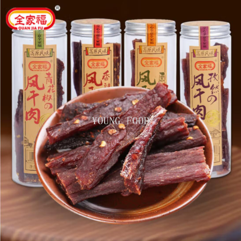 包邮！全家福风干肉90g SUZIWAN即食手撕猪肉干多口味休闲零食产品图