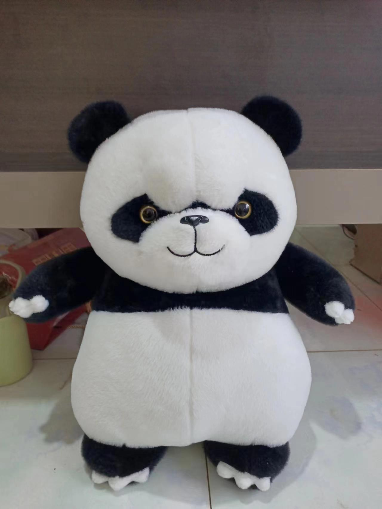 Panda plush toys, plush toys, plush toy factories, direct-fired internet-famous toys details Picture