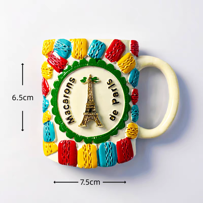 浪漫法国巴黎创意性树脂手绘旅游纪念品立体装饰工艺品磁铁冰箱贴小礼品详情图17