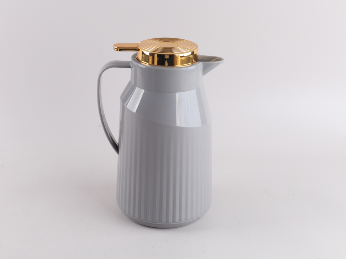 EJSHE 保温壶1L热水壶真空玻璃内胆按压轻便保温水壶批发外贸跨境详情2