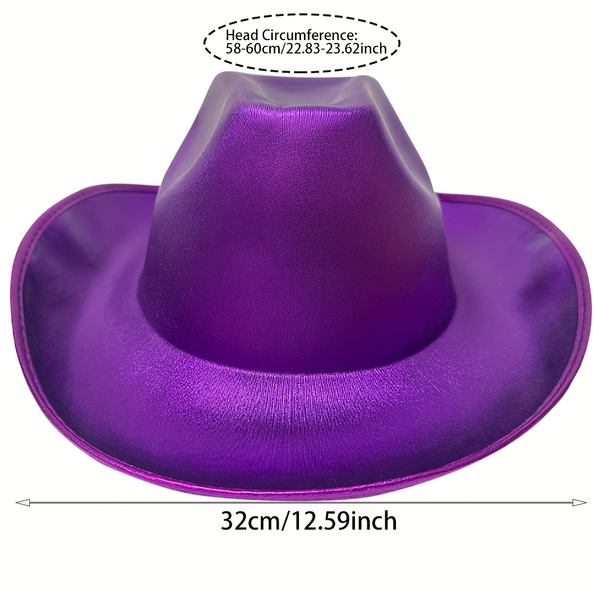 Multi-color space role-playing adjustable cowboy hat, suitable for music festival party Spaces Specification image