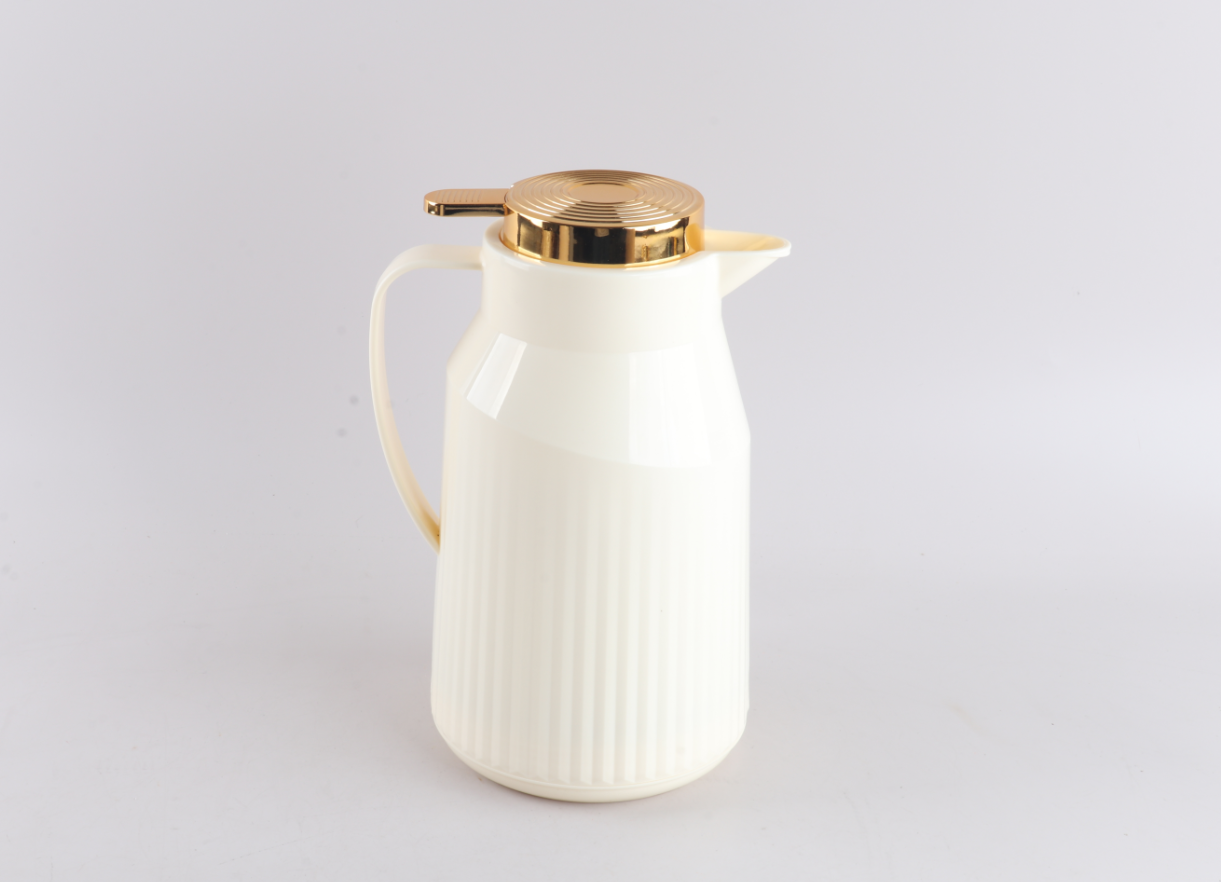 EJSHE 保温壶1L热水壶真空玻璃内胆按压轻便保温水壶批发外贸跨境详情1