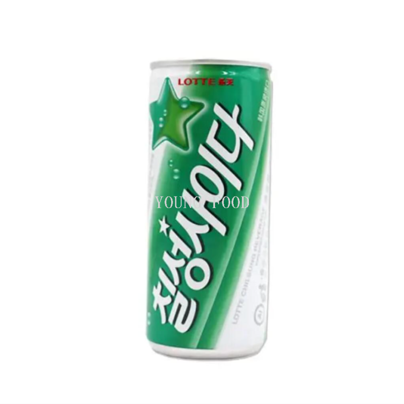包邮！洋什铺RARO进口零食韩国乐天七星柠檬味碳酸饮料雪碧250ml