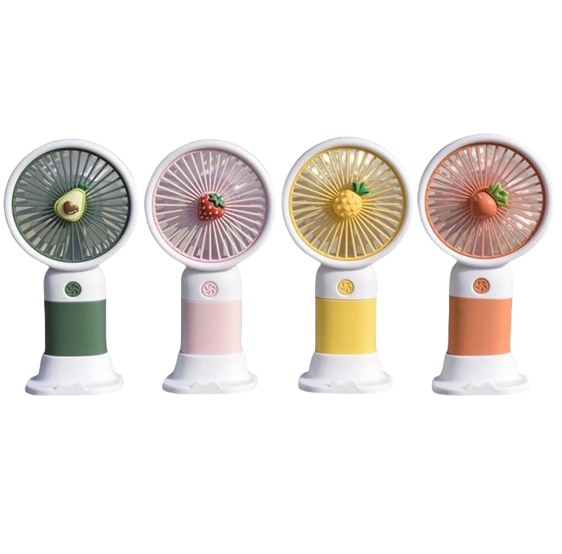 USB New and unique Mini fan, battery-powered, waist-hanging and handheld dual-purpose daily necessities portable small fan, light and convenient, strong wind force, handheld fan