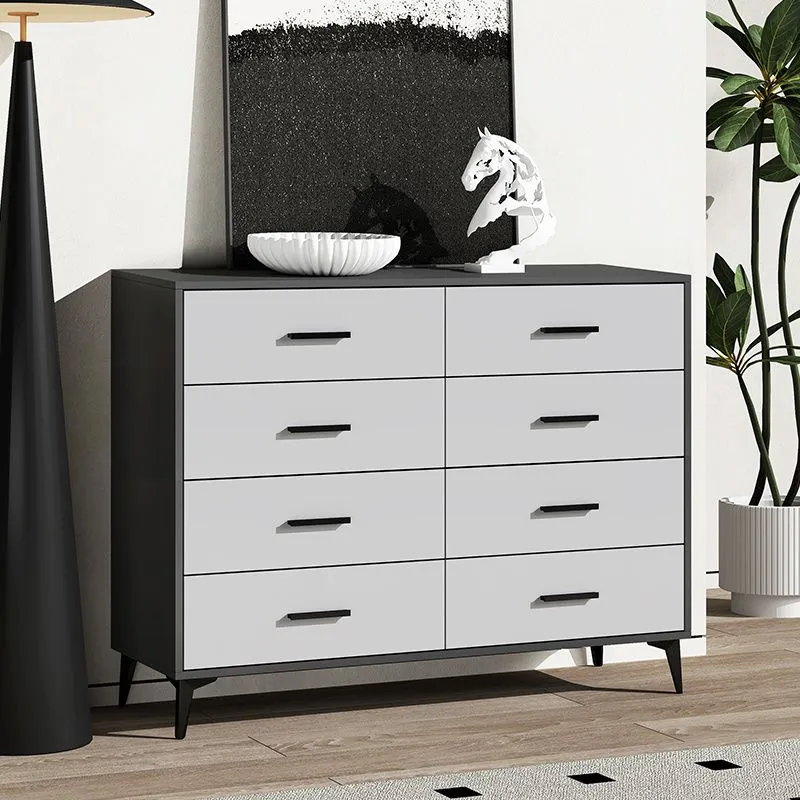 Light luxury five-drawer cabinet, simple style living room, large-capacity drawer storage cabinet, small-sized household bedroom, four-six-eight-drawer cabinet Item Picture