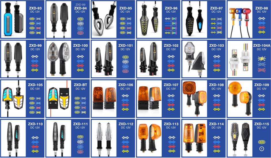 适用豪爵摩托车雅马哈YX天隼JYM天剑YBR飞致本田V5摩托车转向灯详情4
