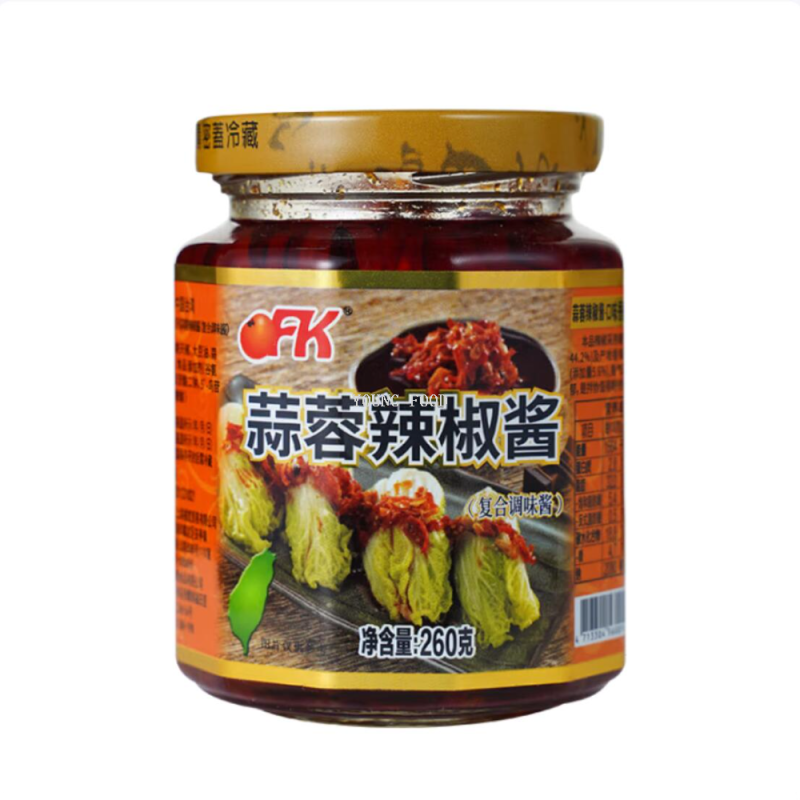 包邮 台湾进口OFK蒜蓉辣椒酱260g洋什铺ARLA LILLEBROR调味品罐头