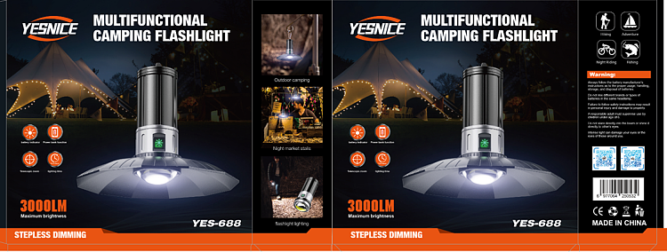 High-brightness outdoor chandeliers, camping headlamps, night fishing outdoor lighting fixtures, portable outdoor lighting equipment pic 1