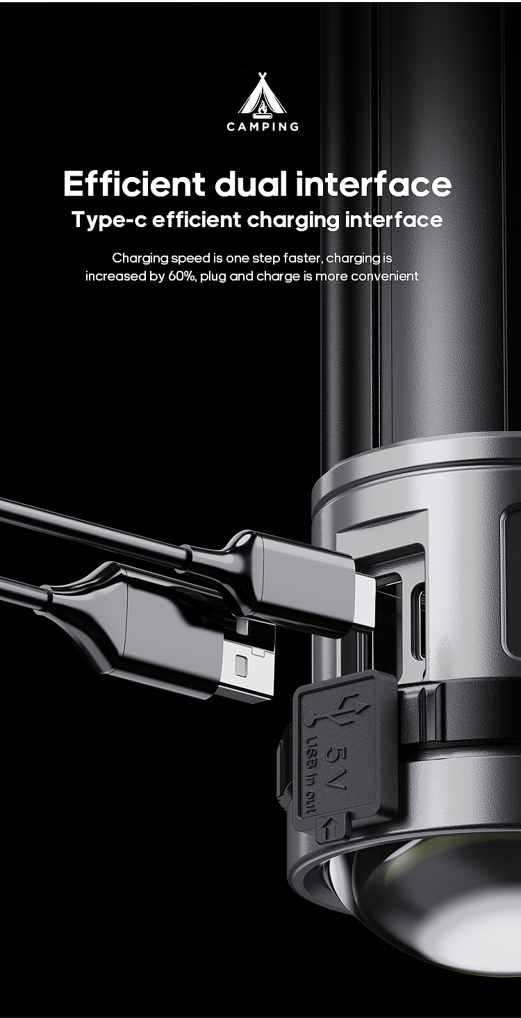 High-brightness outdoor chandeliers, camping headlamps, night fishing outdoor lighting fixtures, portable outdoor lighting equipment pic 6