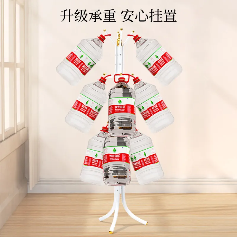 New simple coat rack, European-style thickened ironwork bedroom floor-standing clothes hanger, simple clothes hanger wholesale Application Scenario