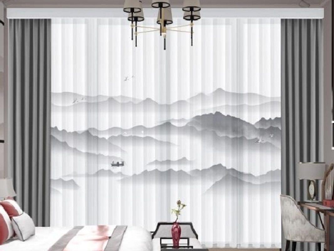 National trend style blackout curtains are available for wholesale or retail. Factory direct sales of new style curtains 02