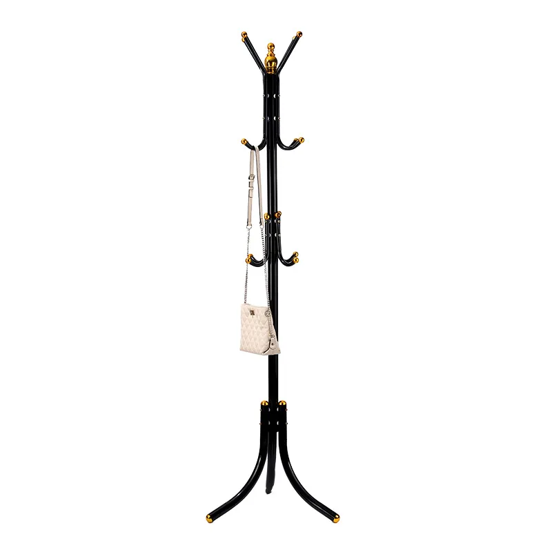 New simple coat rack, European-style thickened ironwork bedroom floor-standing clothes hanger, simple clothes hanger wholesale Item Picture