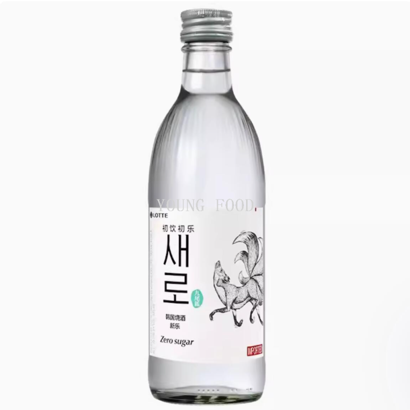 包邮！韩国LOTTE初饮初乐新乐九尾狐烧酒360ml