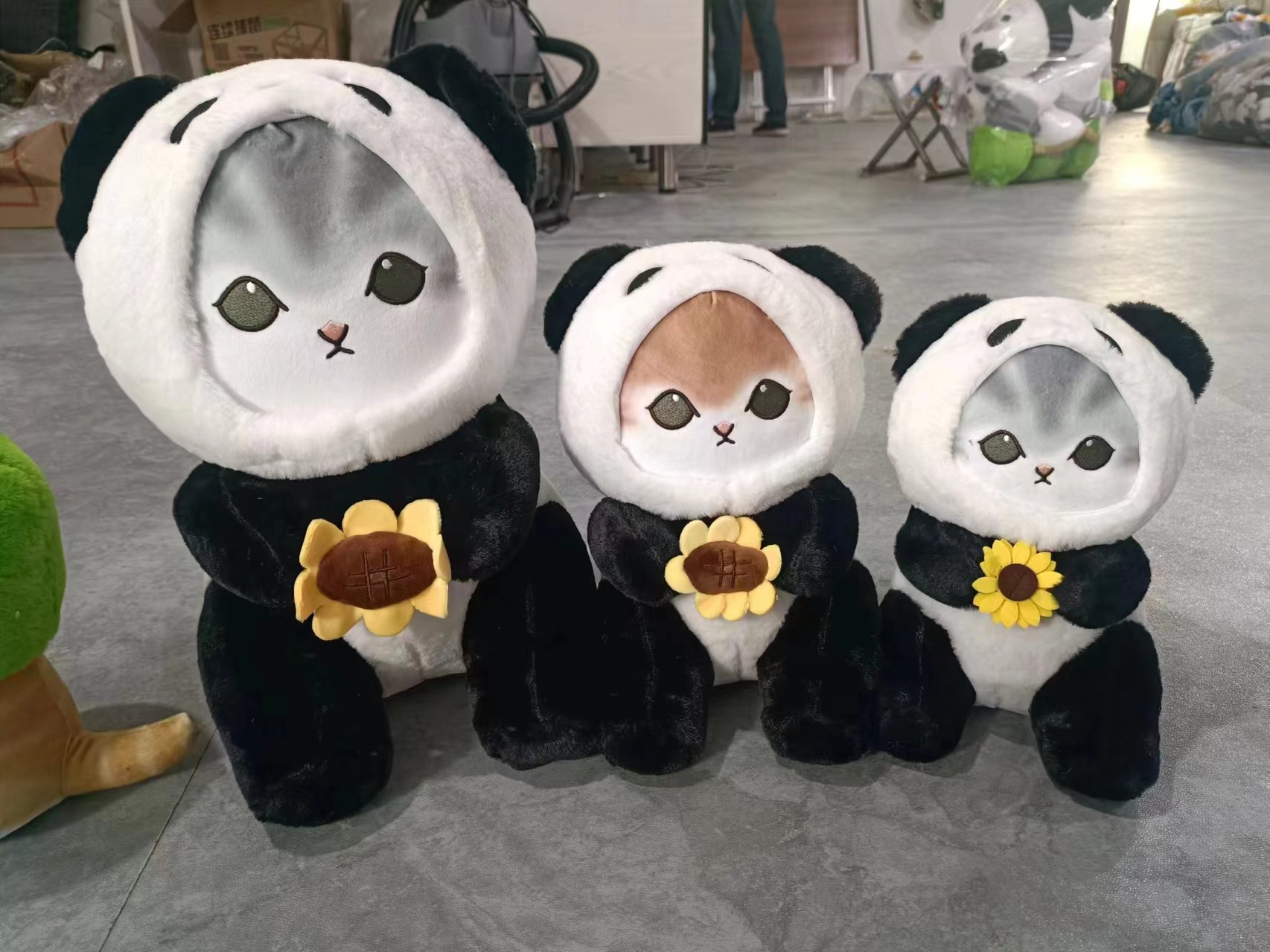熊猫变身猫玩偶玩偶公仔毛绒玩具公仔玩偶工厂直发网红玩具