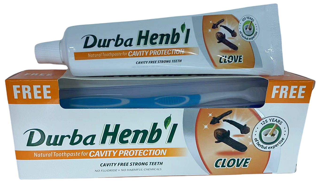 Durba Henl · 150g Clove Toothpaste with Free Toothbrush thumbnail