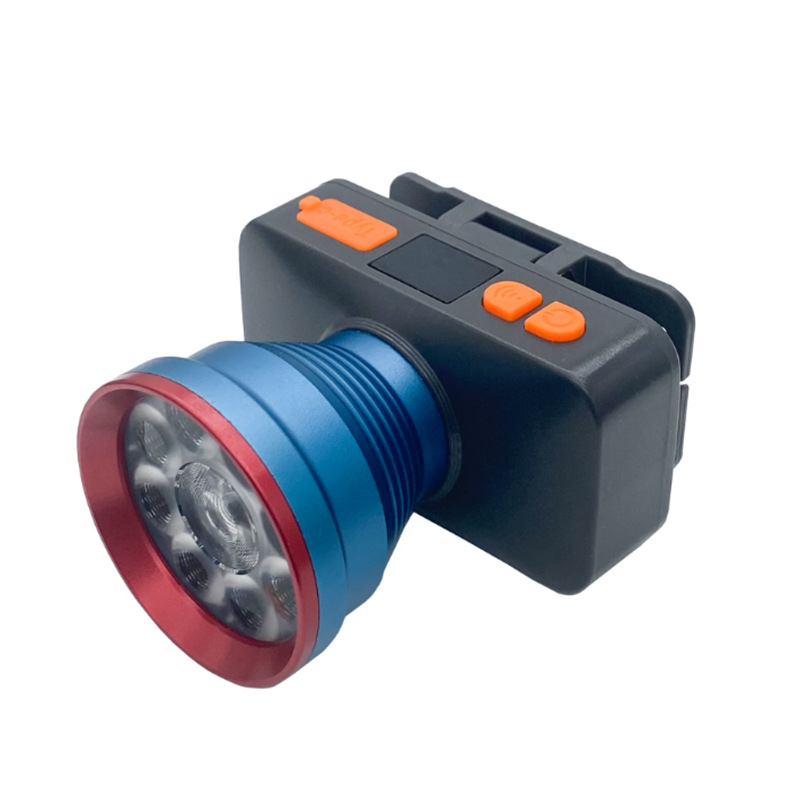 Model 2177 High-power ultra-bright long-range led digital display headlamp, strong outdoor rechargeable head-mounted fishing headlamp, miner's lamp