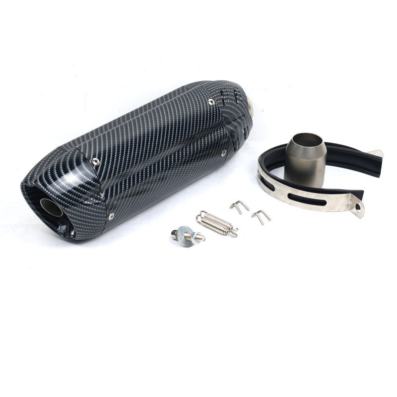 Universal motorcycle exhaust pipe stainless steel Devil long style Ninja Kawasaki Yellow Dragon Spring Breeze mivv carbon fiber tailpipe Specification image