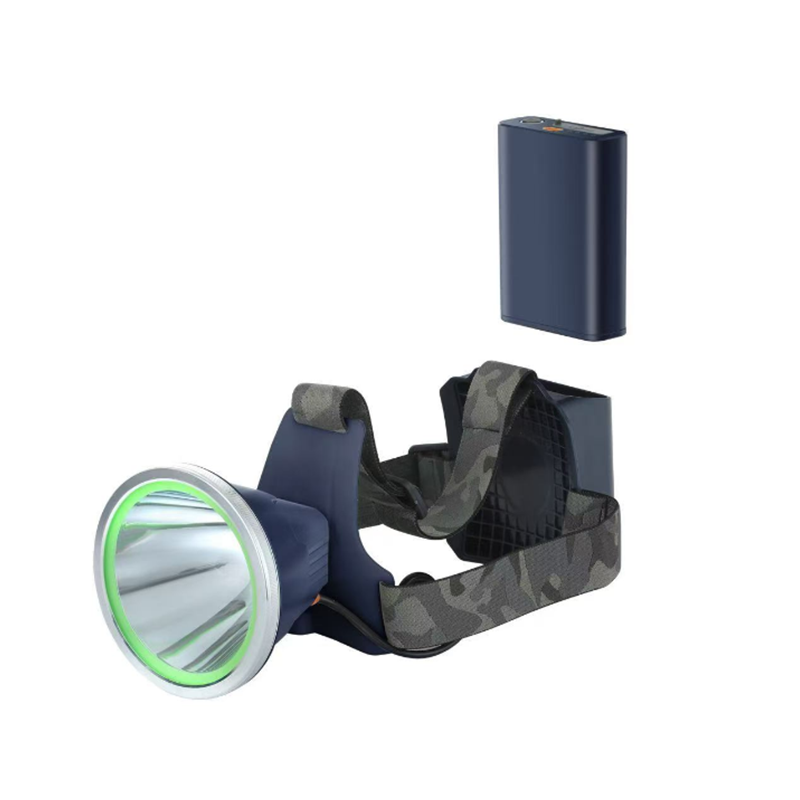 LED high-brightness headlamp, rechargeable, ultra-bright long-range outdoor headlamp, fishing lamp, detachable battery lamp head