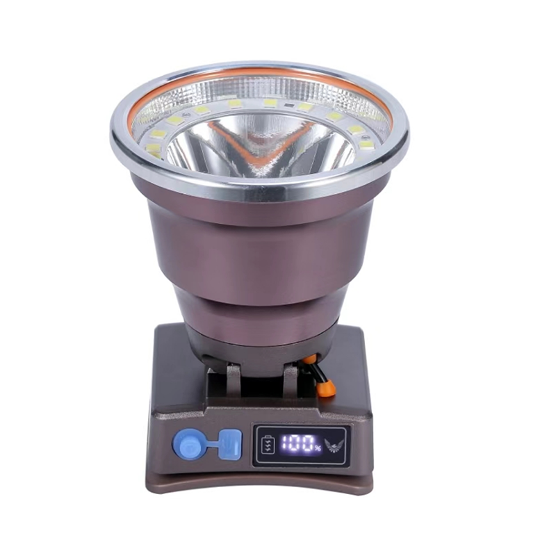 Aluminum-plastic combined headlamp for fishing, powerful charging, ultra-bright head-mounted flashlight, ultra-long battery life, white miner's lamp, battery level display, night fishing and beachcombing equipment