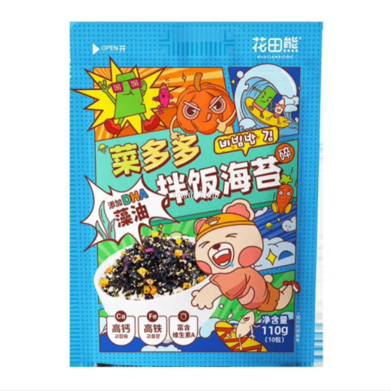 包邮！儿童零食菜多多肉松海苔碎拌饭料66g装寿司饭团