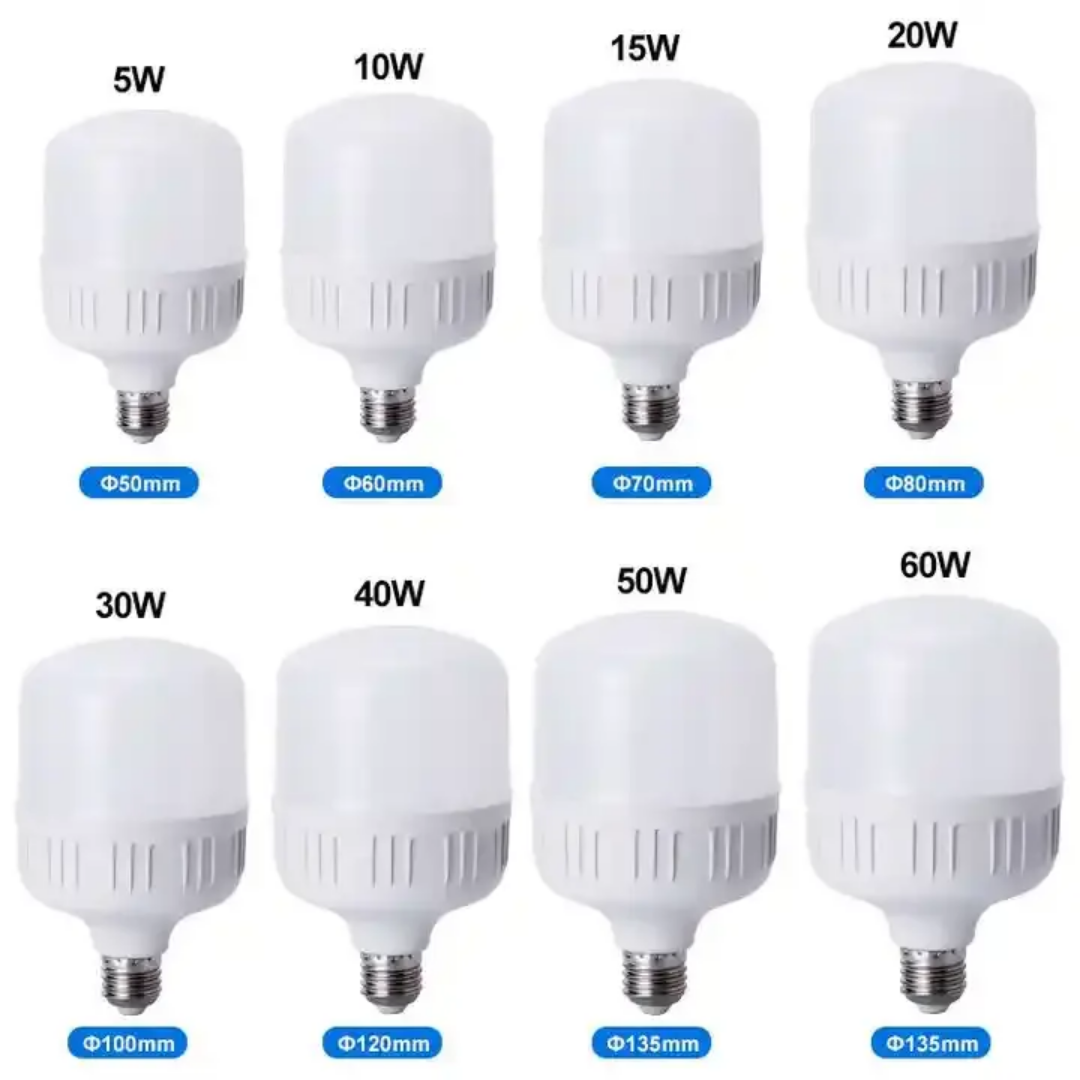 LED Bulbs Factory Good Qualtity B22/E27/E26 5W10W15W20W26W30W40W50WPP Home Warehouse Workshop Lighting Application Scenario