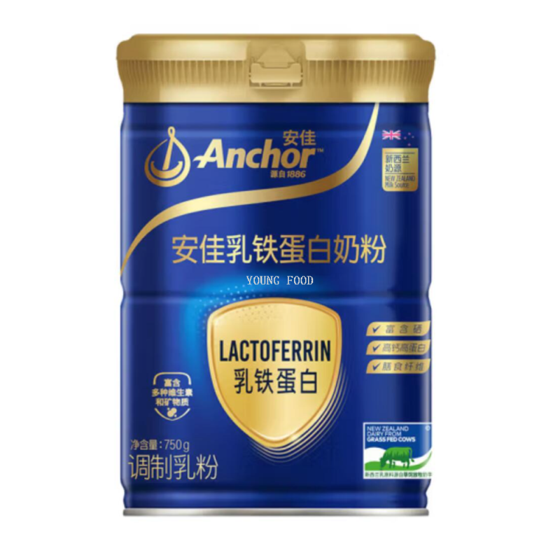 包邮！安佳Anchor乳铁蛋白奶粉750g洋什铺5°W成人高钙高蛋白奶粉