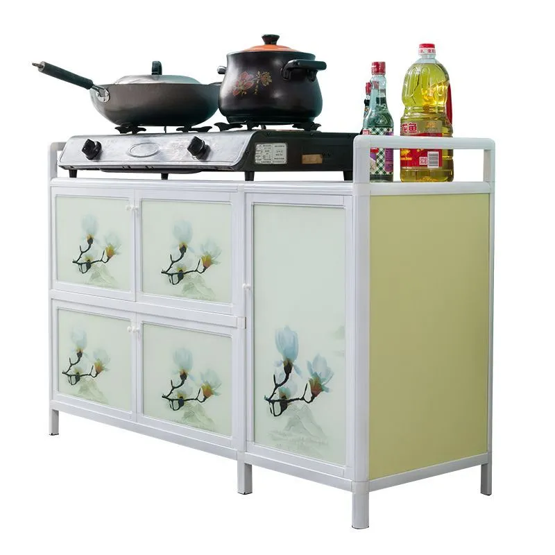 Bowl cabinets, household kitchen cabinets, simple kitchen cabinets, storage cabinets, sideboard tea cabinets, stove cabinets, kitchen storage cabinets, aluminum alloy Item Picture