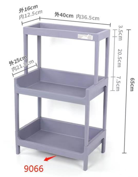 卫生间置物架办公室桌面收纳架多功能厨房火锅蔬菜落地收纳小推车02011详情3