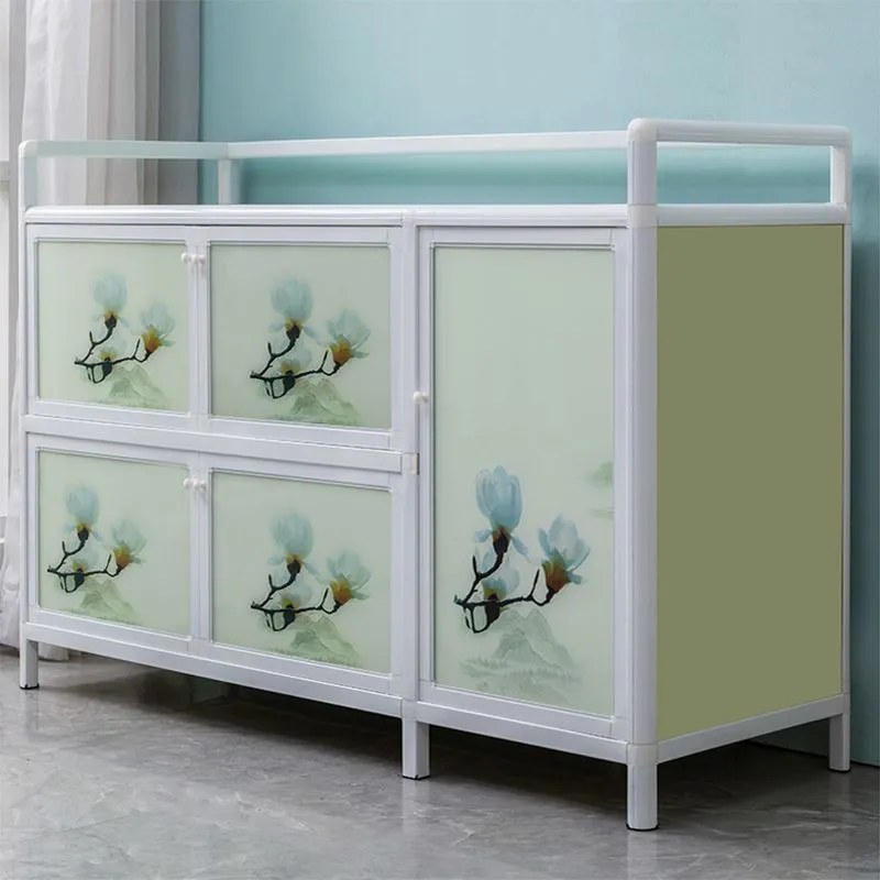 Bowl cabinets, household kitchen cabinets, simple kitchen cabinets, storage cabinets, sideboard tea cabinets, stove cabinets, kitchen storage cabinets, aluminum alloy Application Scenario
