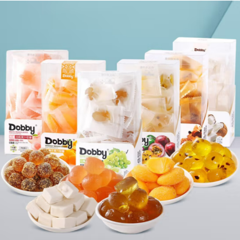 包邮！Dobby糖果哆比软糖100g FRUIT BOWL手办休闲零食陈皮百香果图