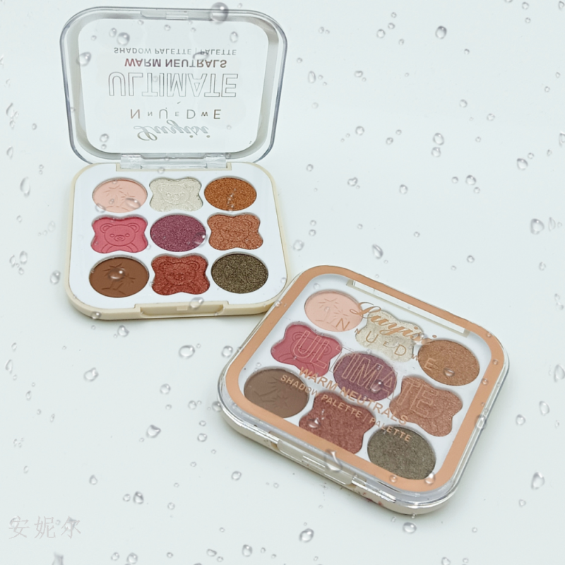 The new 9-color plastic box eyeshadow comes in three groups of colors: natural, fashionable, easy to apply, and earth-toned, elegant eyeshadow Application Scenario