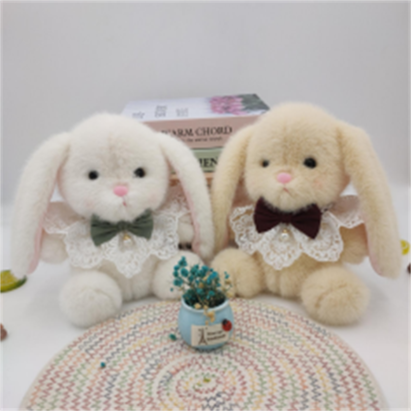 Toy plush toy doll factory direct delivery doll toy eyelid Lily Rabbit Seven-color glittering shawl style 2 doll Specification image