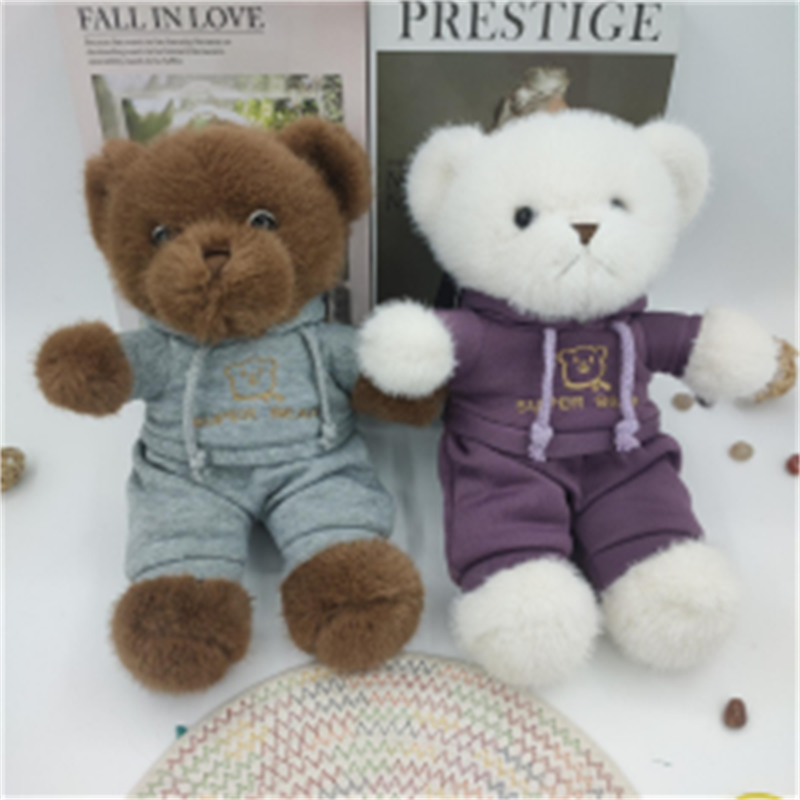 Eyelid Bear hoodie style 4 Doll, plush toy doll, Play Doll Factory direct release, Internet celebrity toy Specification image