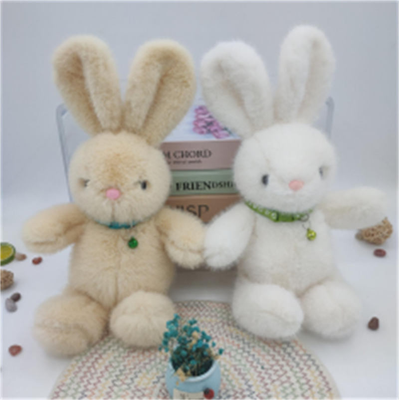 玩具毛绒玩具玩偶工厂直发公仔玩具眼皮幸福兔项圈款玩偶工厂直发