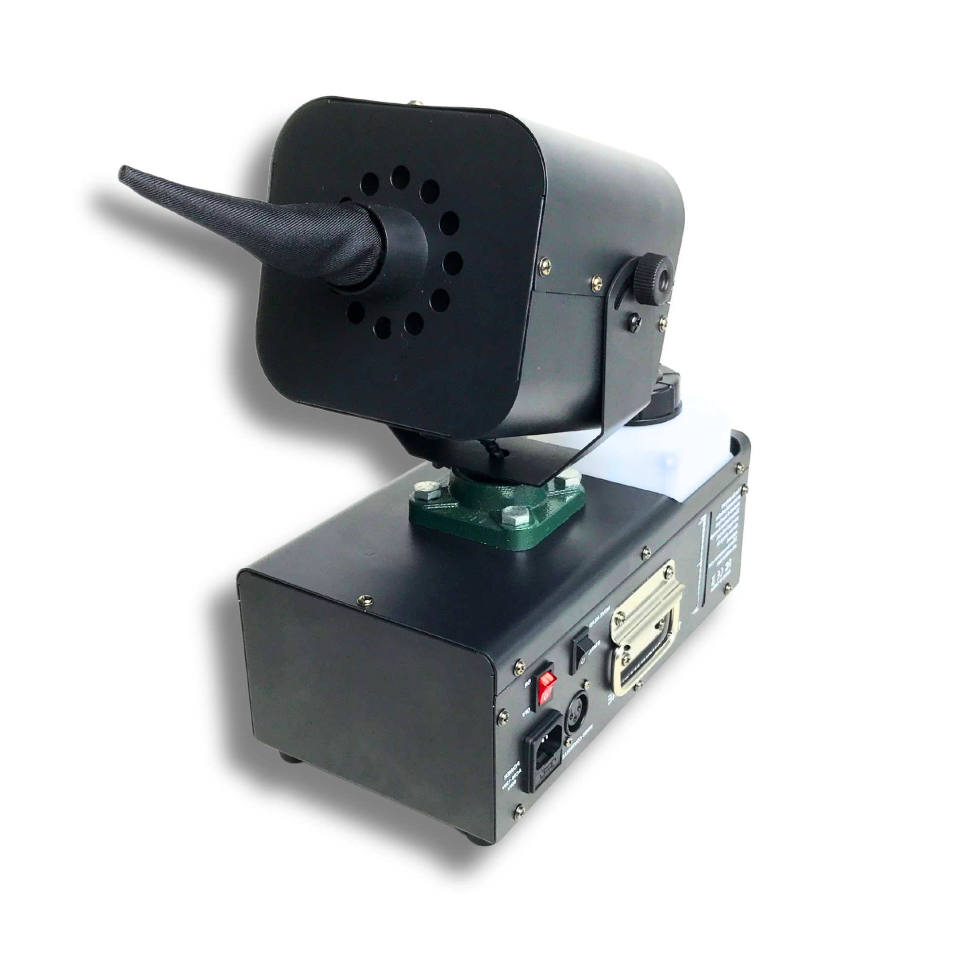 跨境热销 婚庆大功率1200W摇头雪花机户外圣诞节日造雪机舞台喷雪机婚礼舞台特效设备影视拍摄演出人造雪景道具产品图