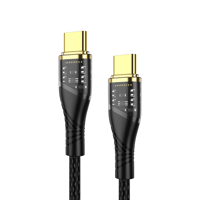 Pd27w 6A Huawei Apple Transparent Data Cable 120W Super Fast Charging