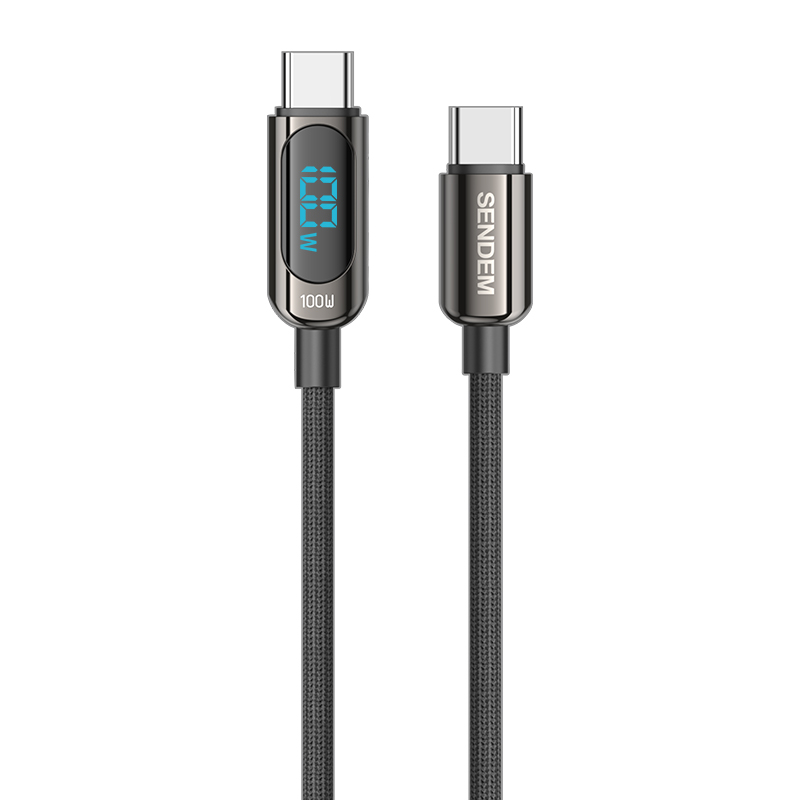 The C-C 120W Super-Fast Charging Digital Display Is Safe And Efficient, Suitable For Huawei And Apple