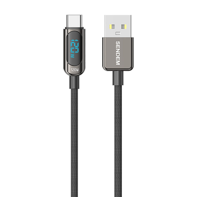 The 120W super-fast charging digital display is safe and efficient, suitable for Huawei and Apple full figure