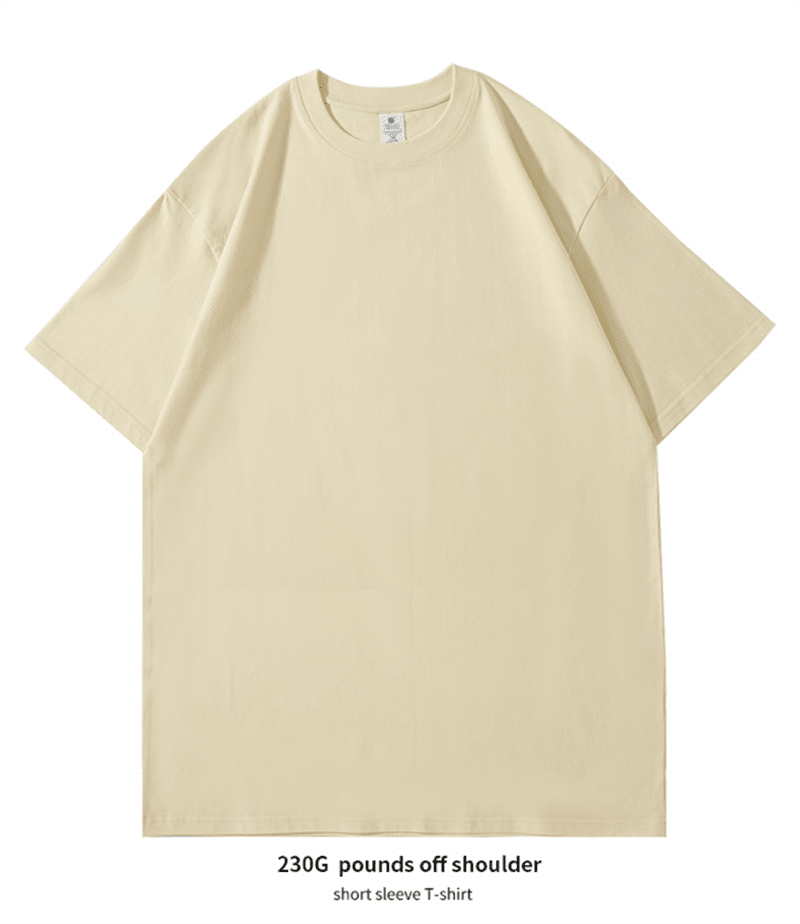 Cross-Border 230G/㎡ 100% Unise-Friendly Short-Sleeved T-Shirt, Pure Cotton Advertising Shirt, Cultural Shirt, Men's Casual Wear, Fashionable And Trendy Advertising Shirt, T-Shirt, Comfortable And Breathable Base Shirt details Picture