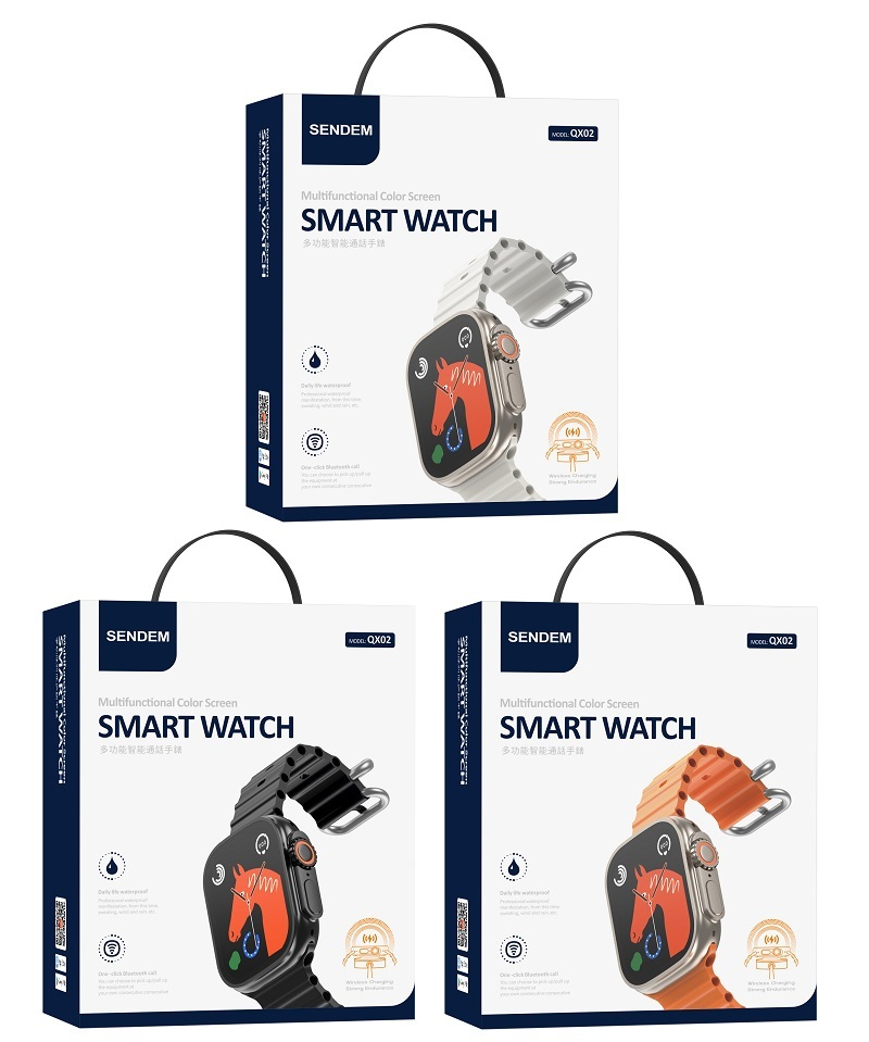 Ultra Smartwatch for adults, a high-end watch with precise step counting and heart rate monitoring, is a multi-functional smartwatch details Picture