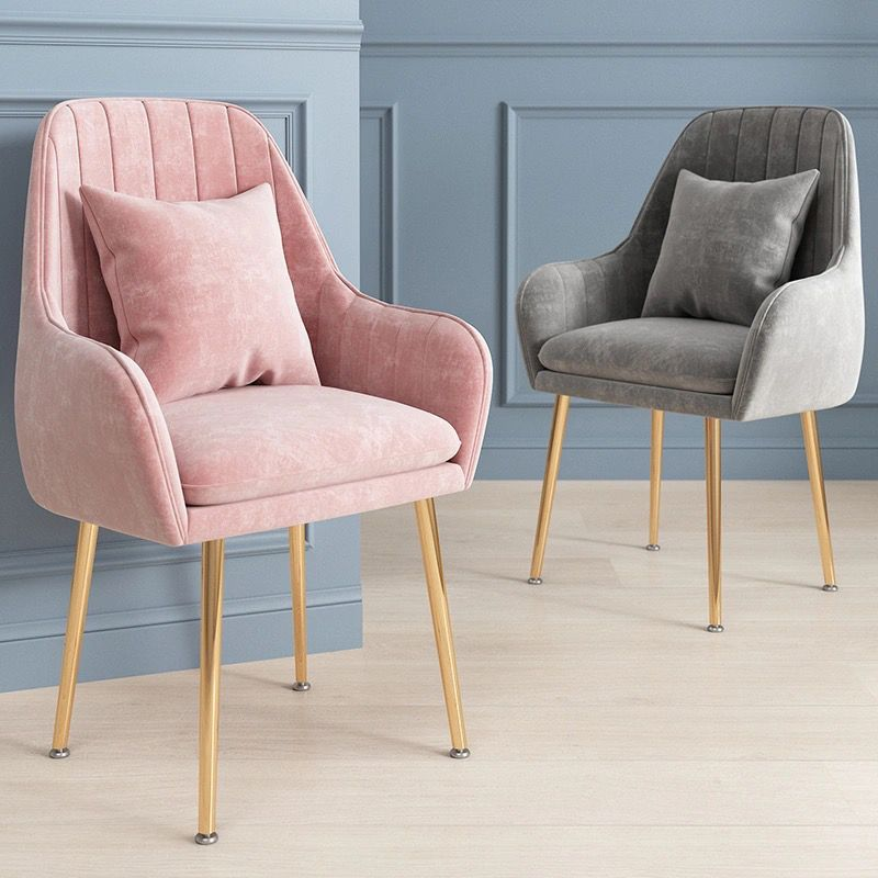 Nordic internet-famous dining chairs, home, girlish bedroom chairs, light luxury dressing tables, makeup chairs, casual backrests, nail art chairs details Picture