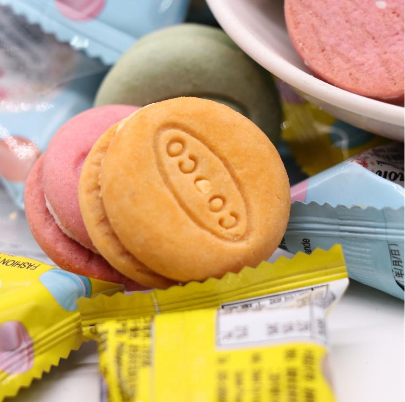 包邮！coco马卡龙风柠檬味夹心饼干376gWAFERBITES手办休闲零食详情4