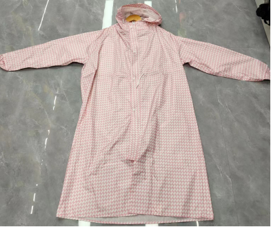 多花色男款女款户外运动长款雨衣带拉链长雨衣带腰带长雨衣详情2