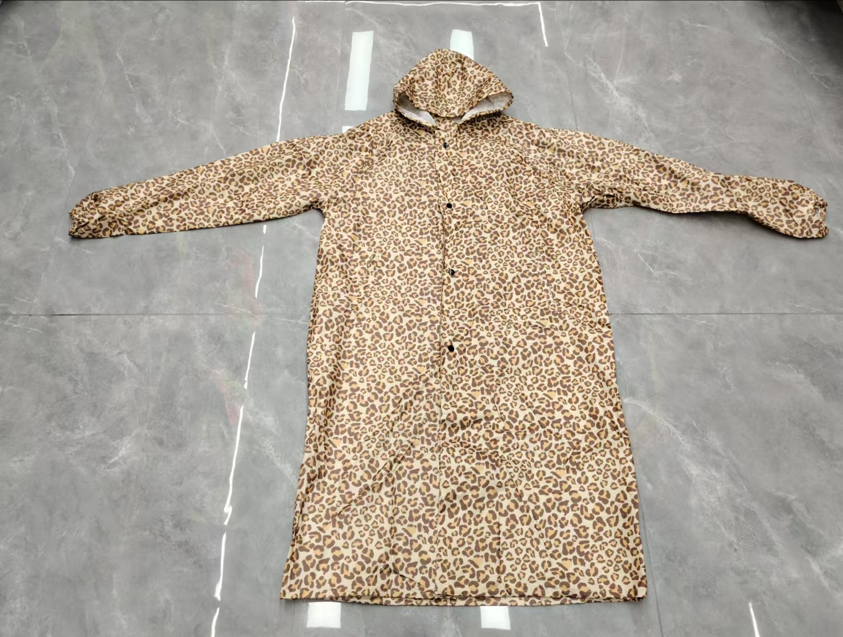 多花色男款女款户外运动长款雨衣带拉链长雨衣