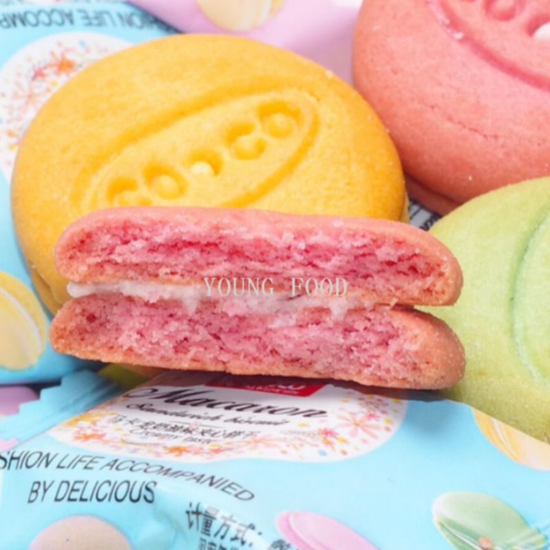 包邮！coco马卡龙风柠檬味夹心饼干376gWAFERBITES手办休闲零食详情图2