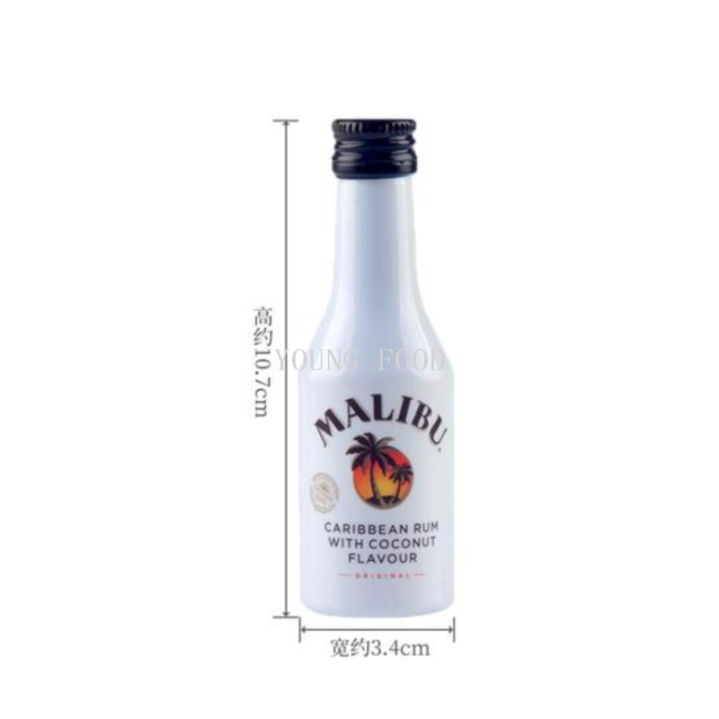 ¡Paquete de correo! España malibo coco ron 50ml YOUNGFOOD little licor réplica licor importado details Picture